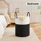 Laundry Basket, Woven Cotton Rope Laundry Hamper, 100L - Image 4
