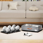 Under bed Storage With Wheels, Large Capacity 7.5 inches Height Storage Bins - Image 5