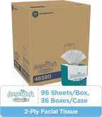 Angel Soft Professional Series 2-Ply Facial Tissue, 96 Sheets, 36 Boxes - Image 2