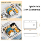 Dish Drying Rack for Kitchen Counter, Space-Saving Dish Rack, Sink Kitchen - Image 8