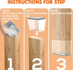 Rectangle Chair Leg Protectors for Hardwood Floors - Image 3