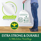 Compostable Kitchen Trash Bags 8-10 Gallon – Heavy-Duty 1.1 Mil, 100% - Image 8