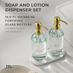 MaisoNovo Soap Dispenser 3-Piece Set | 16.9oz Clear Bottles - Image 2