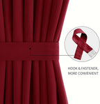 DWCN French Door Curtains – Rod Pocket Thermal Blackout Curtain - Image 2
