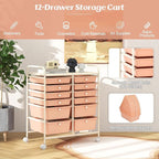 GOFLAME 12-Drawer Rolling Storage Cart, Mobile Utility Cart - Image 4
