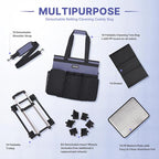 Large Rolling Cleaning Caddy Bag - Image 8
