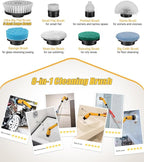 Qimedo Electric Spin Scrubber Extra Large Brush Q3, 6000 mAh Best Battery Power - Image 7