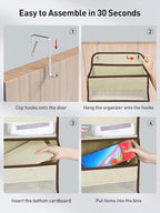 Yecaye 2 Pc Over the Door Organizer - Image 7