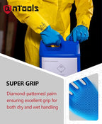 2 Pairs Neoprene and Rubber Blend Heavy-Duty Chemical Gloves, Protective - Image 5