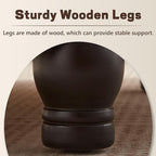 30-Inch Round Storage Ottoman, Modern Ottoman Coffee Table - Image 5