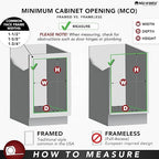 Rev-A-Shelf Pullout Trash Cans for Kitchen Cabinet, Dual 35 Qt Bins - Image 8