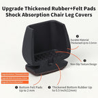 Ezprotekt 24 Pcs Small Square Silicone Chair Leg Floor Protectors - Image 2