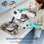 LABIGO Steam Cleaner, Pressurized Handheld 13pcs Multi-Purpose Natural Deep - Image 2