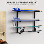 Lumber Storage Rack, Upgrade Cantilever Folding Lumber Rack Wall Mount - Image 6