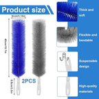 4 Pcs Cobweb Duster, Bendable Fan Duster, Plastic Fan Cleaner Brush, Microfiber - Image 2