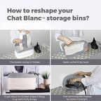 CHAT BLANC Rainbow Cotton Rope Baskets - Image 6