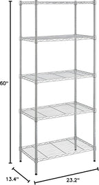 Amazon Basics 5-Shelf Adjustable, Storage Shelving Unit, Steel Organizer Wire - Image 10