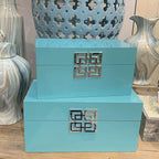 Galt International Large & Small Decorative Storage Box w/Hinged Lid - Image 6