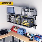 2pack-1.2x3ft Adjustable Rail Type Folding Storage Rack Shelf, Suitable - Image 7