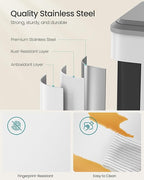 SONGMICS Trash Can, 2 x 8 Gallon Double Garabge Can - Image 5