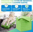 HOMEXCEL Microfiber Cleaning Cloth 20 Pack 11.5 x 11.5 Inch Microfiber Towels - Image 2