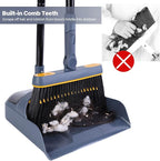 JEHONN Broom and Dustpan Set for Home, 54 Inches Long Handle Lightweight 180 - Image 4