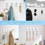 LUXEAR Suction Cup Hooks Reusable Suction Hooks - Image 8