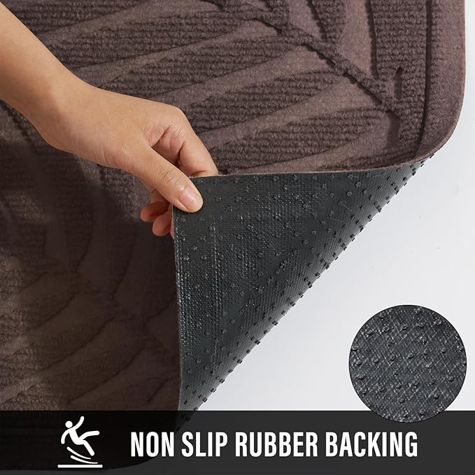 Front Door Mat, Absorbent Resist Dirt Welcome Door Mat Indoor Outdoor, - Image 4