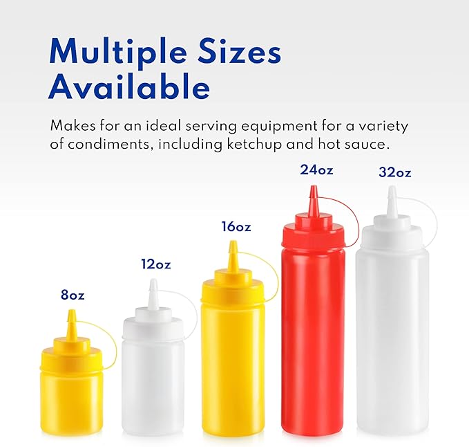 New Star Foodservice 533739 Plastic Squeeze Bottles - Image 6