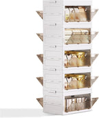 QudraKast 5-Tier Stackable Plastic Storage Bins - 23QT Stackable Storage Bins - by QudraKast