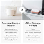 Selegna Diatomite Stone Sponge Caddy – Quick Drying Diatomaceous Earth Sink - Image 9