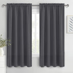 DWCN Blackout Curtains for Bedroom 72 Inch Length 2 Panels Set, Solid Thermal by DWCN