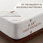 BEDLORE Queen Mattress Protector, Waterproof Noiseless Mattress Cover - Image 5