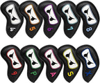 Premium Leather Golf Club Iron Covers by ALIENNANAGolf