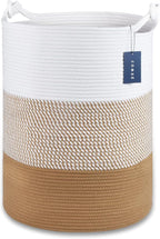 COMSE Extra Large Blanket Basket, Tall Woven Storage Basket, Nursery Hamper by COMSE