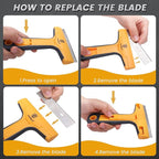 MulWark Razor Blade Scraper Tool Set, 3-Piece - Image 4