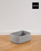 Small Woven Basket, 13.5 x 9.5 x 5 Inches, Storage Basket - Image 8