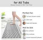 Bath Mat for Tub Non Slip Shower Mat for Elderly - Image 7