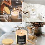 CONNOO 8 Pack 14 OZ Frosted Glass Candle Jars - Image 6