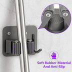 Broom Holder Wall Mount Screw Drilling, Sturdy Heavy Duty Stainless Steel Mop - Image 3