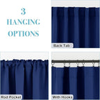 RYB HOME Kitchen Curtain Room Darkening Drapes, Thermal Insulated Curtains - Image 6