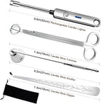 Lsnisni 4 in 1 Candle Accessory Set, Electric Lighter, Wick Cutter, Snuffer and - Image 7