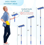 Window Squeegee for Home, 2-in-1 Glass Scrubber for Car Windshield Cleaning - Image 3