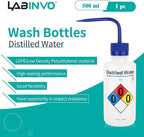 Distilled Water Wash Bottles, Narrow Mouth, Self-Venting Safety Wash Bottles - Image 2