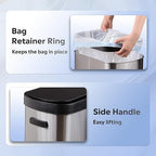 WLIVE 13 Gallon Trash Can, 50 Liter Large Capacity Motion Sensor Automatic - Image 5