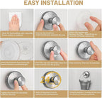 4 Pcs Suction Cup Hooks，No-Drill Suction Cup Hooks， Removable Hook，Towel - Image 5