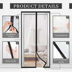 Amylove Zipper 34 x 80 Inch Dust Barrier Door Kit Construction Door Barrier 2.8 - Image 3