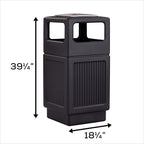 Safco Canmeleon Trash Can, 38 Gallons, Indoor and Outdoor Use, Durable & - Image 7