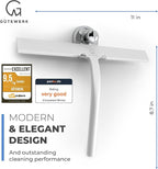 GÜTEWERK Shower Squeegee for Glass Doors, Silicone Window Squeegee, Bathroom - Image 3