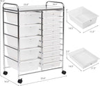 GOFLAME 15-Drawer Rolling Storage Cart, Utility Cart - Image 3